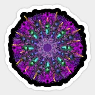 incredible bugs mandala Sticker